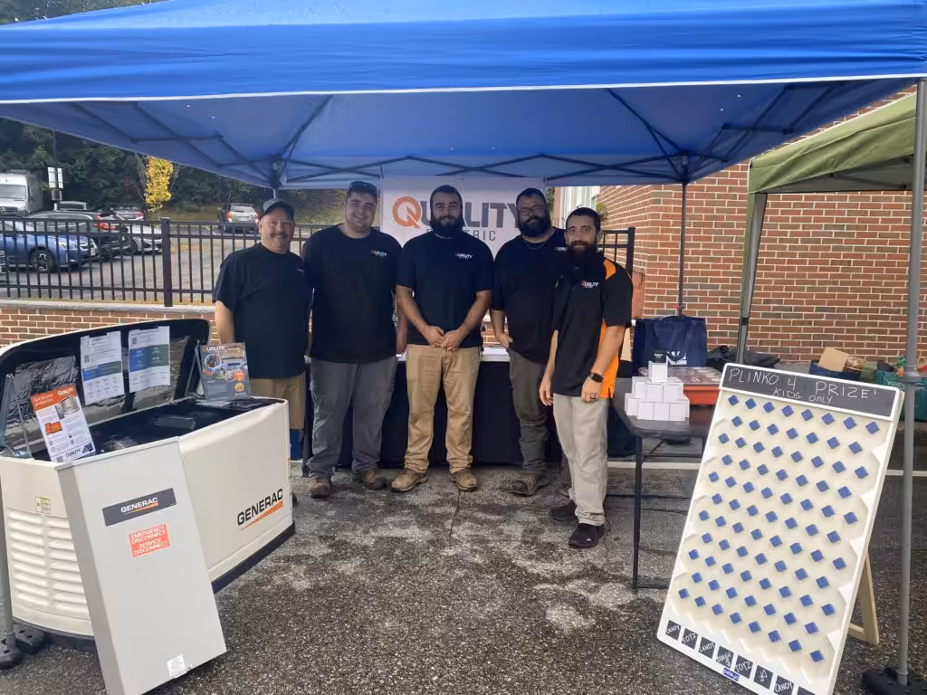 Loyal Lab Electric & Generators team at a local community event in Dover, NH, providing trusted residential electrical services.