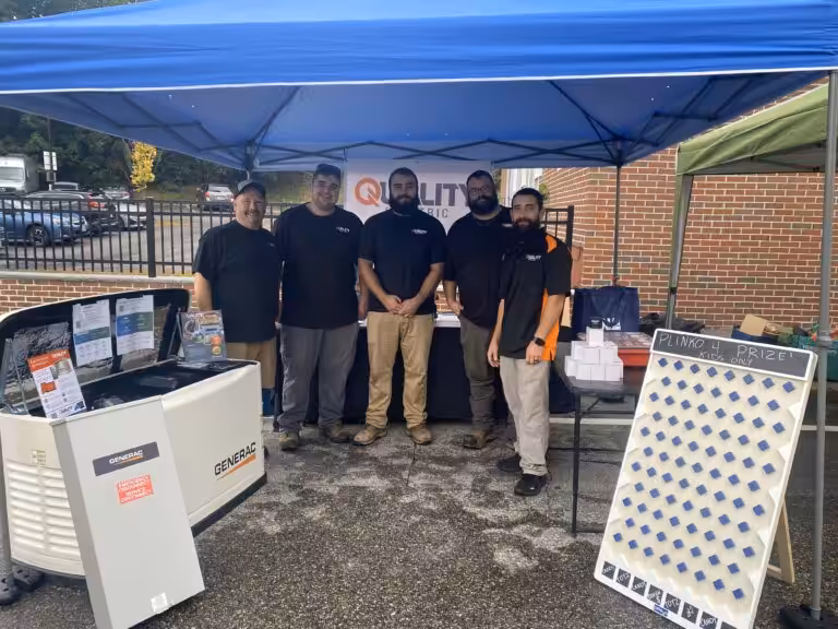 Loyal Lab Electric & Generators team at a local community event in Dover, NH, providing trusted residential electrical services.
